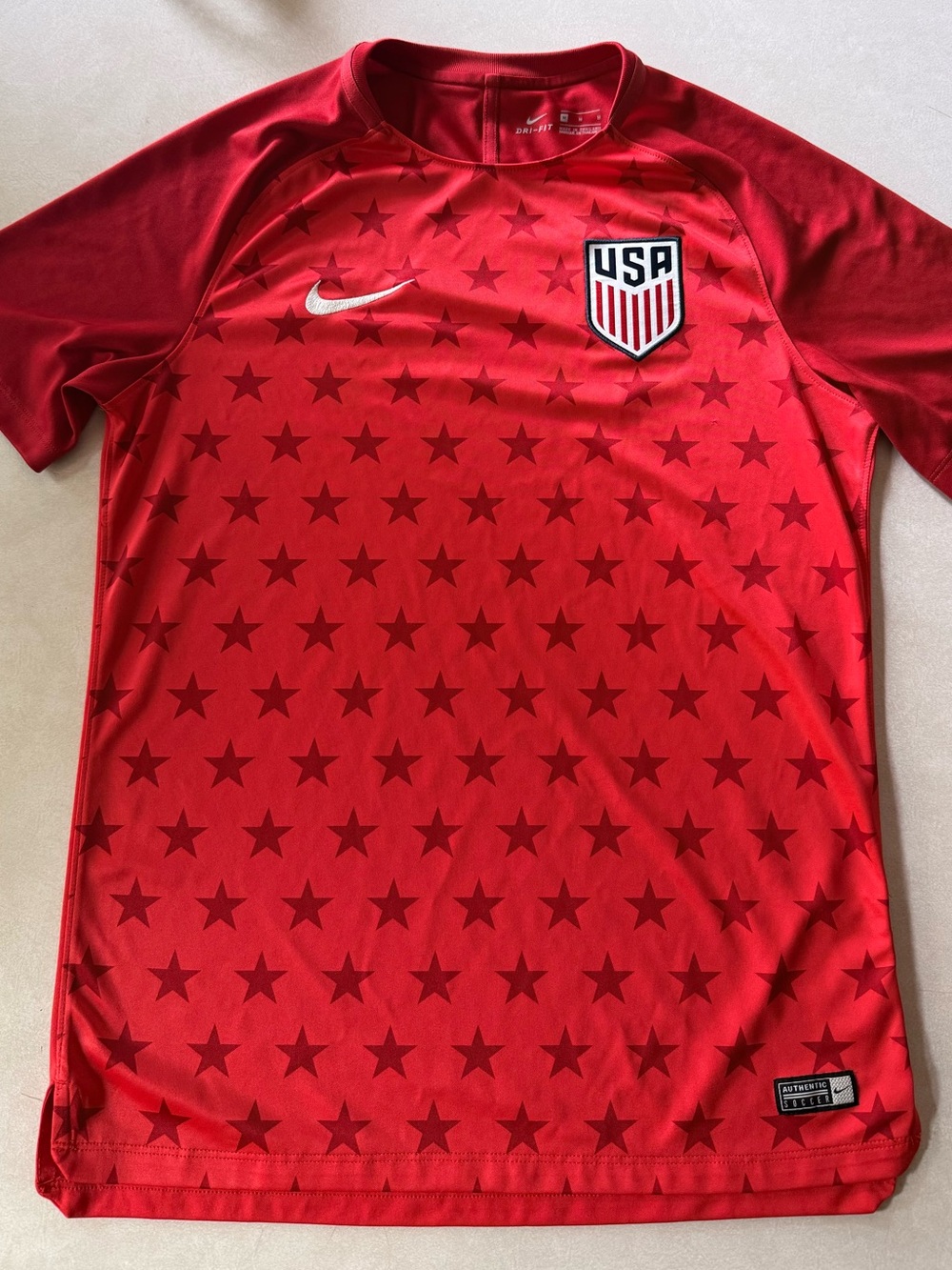 Nike Red USMNT 2008 World Cup Trainer Soccer Jersey